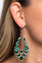 Load image into Gallery viewer, Majestic Masquerade Green Earring