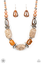 Cargar imagen en el visor de la galería, In Good Glazes Black/ Blue/ Peach Necklace