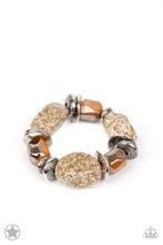 Cargar imagen en el visor de la galería, Glaze of Glory Black/ Blue/ Peach Bracelet