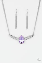Cargar imagen en el visor de la galería, Way To Make An Entrance Purple Necklace