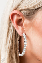 Load image into Gallery viewer, Can I Have Your Attention? White Earring