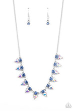 Load image into Gallery viewer, Razor-Sharp Refinement Blue/ White Necklace