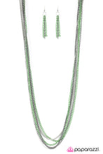 Cargar imagen en el visor de la galería, Colorful Calamity Green Necklace