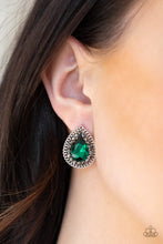 Cargar imagen en el visor de la galería, Debutante Debut Green Earring
