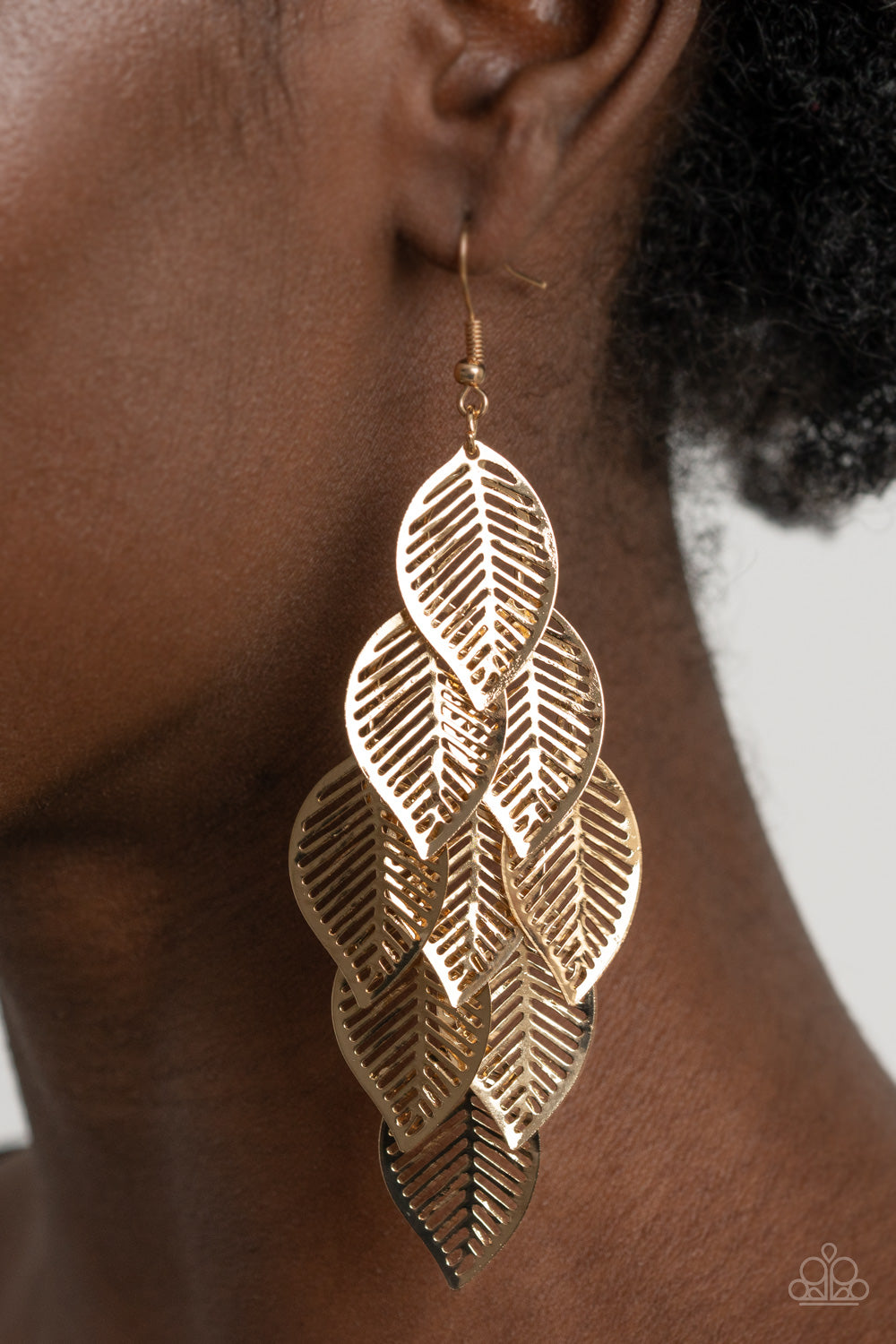 Limitlessly Leafy Gold Earring