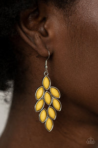 Flamboyant Foliage Yellow Earring