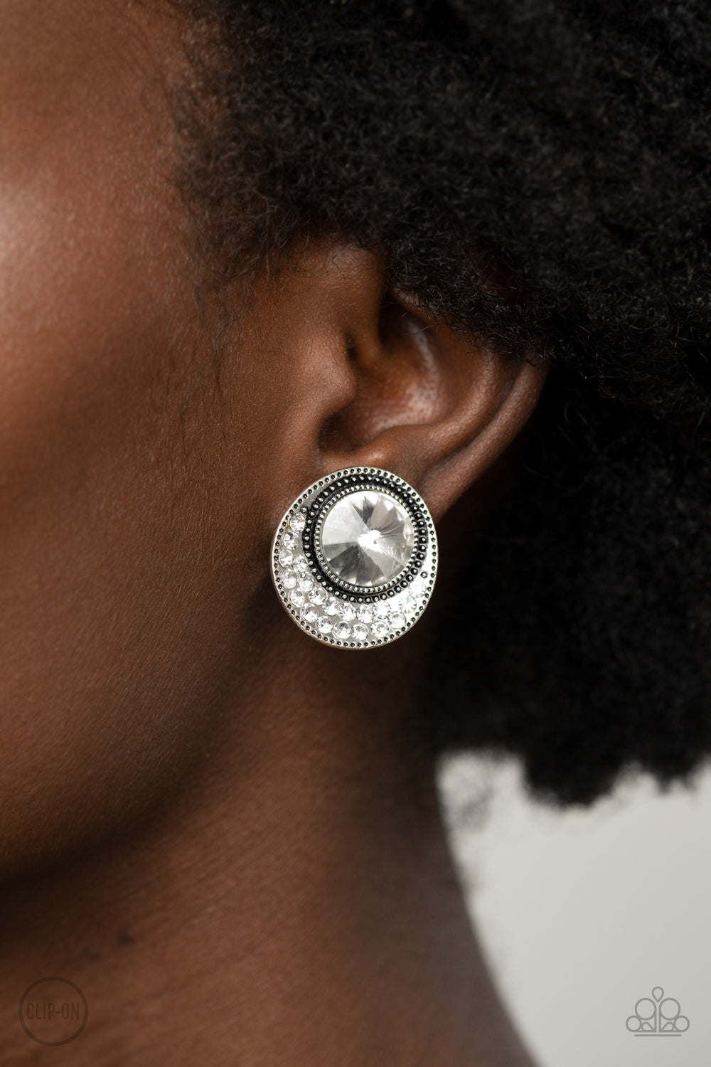 Off The RICHER-Scale White Earring