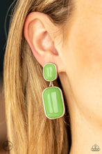 Load image into Gallery viewer, Meet Me At The Plaza Green Earring
