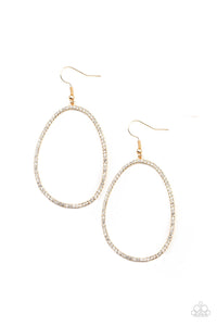 OVAL-ruled! Gold Earring