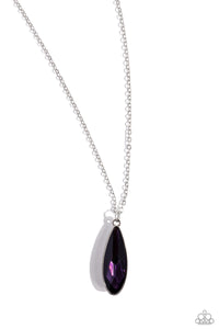 Prismatically Polished Purple Necklace