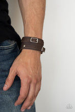 Load image into Gallery viewer, Bronco Bustin Buckles Brown Men Bracelet
