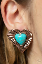 Load image into Gallery viewer, Rustic Romance Copper Earring
