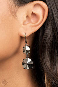 Sizzling Showcase Black Earring