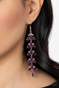 Fanciful Foliage Blue/ Purple Earring