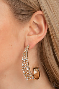 Cold as Ice Gold Earring