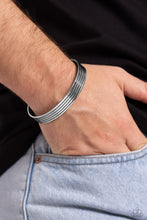 Load image into Gallery viewer, Metro Lineman Silver Men Bracelet
