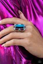 Load image into Gallery viewer, Radiant Rhinestones Blue Ring
