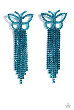 Load image into Gallery viewer, Billowing Butterflies Blue Earring
