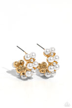 Load image into Gallery viewer, White Collar Wardrobe Gold Earring
