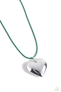 Devoted Daze Green Necklace