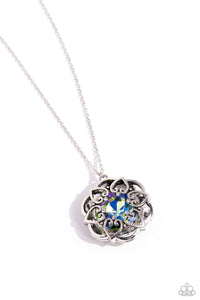 Flowering Fantasy Green Necklace