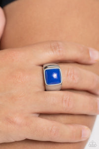 Earthy Envy Blue Men RIng