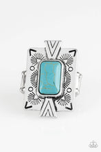 Load image into Gallery viewer, So Smithsonian (Stone Cold Couture) Blue/ White Ring
