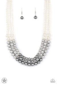 Lady In Waiting Silver Pearl Necklace