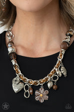 Load image into Gallery viewer, Charmed, I Am Sure Black/ Brown Necklace
