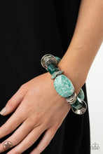 Load image into Gallery viewer, Glaze of Glory Black/ Blue/ Peach Bracelet
