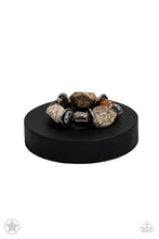 Cargar imagen en el visor de la galería, Glaze of Glory Black/ Blue/ Peach Bracelet
