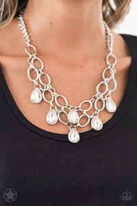 Show-Stopping Shimmer Multi/ White Necklace