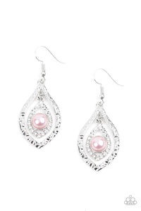 Breaking Glass Ceilings Pink Pearl Earring