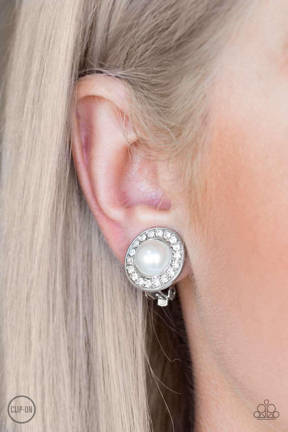 Definitely Dapper White Earring