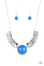 Load image into Gallery viewer, Egyptian Spell Blue/ Orange Necklace
