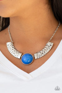 Egyptian Spell Blue/ Orange Necklace