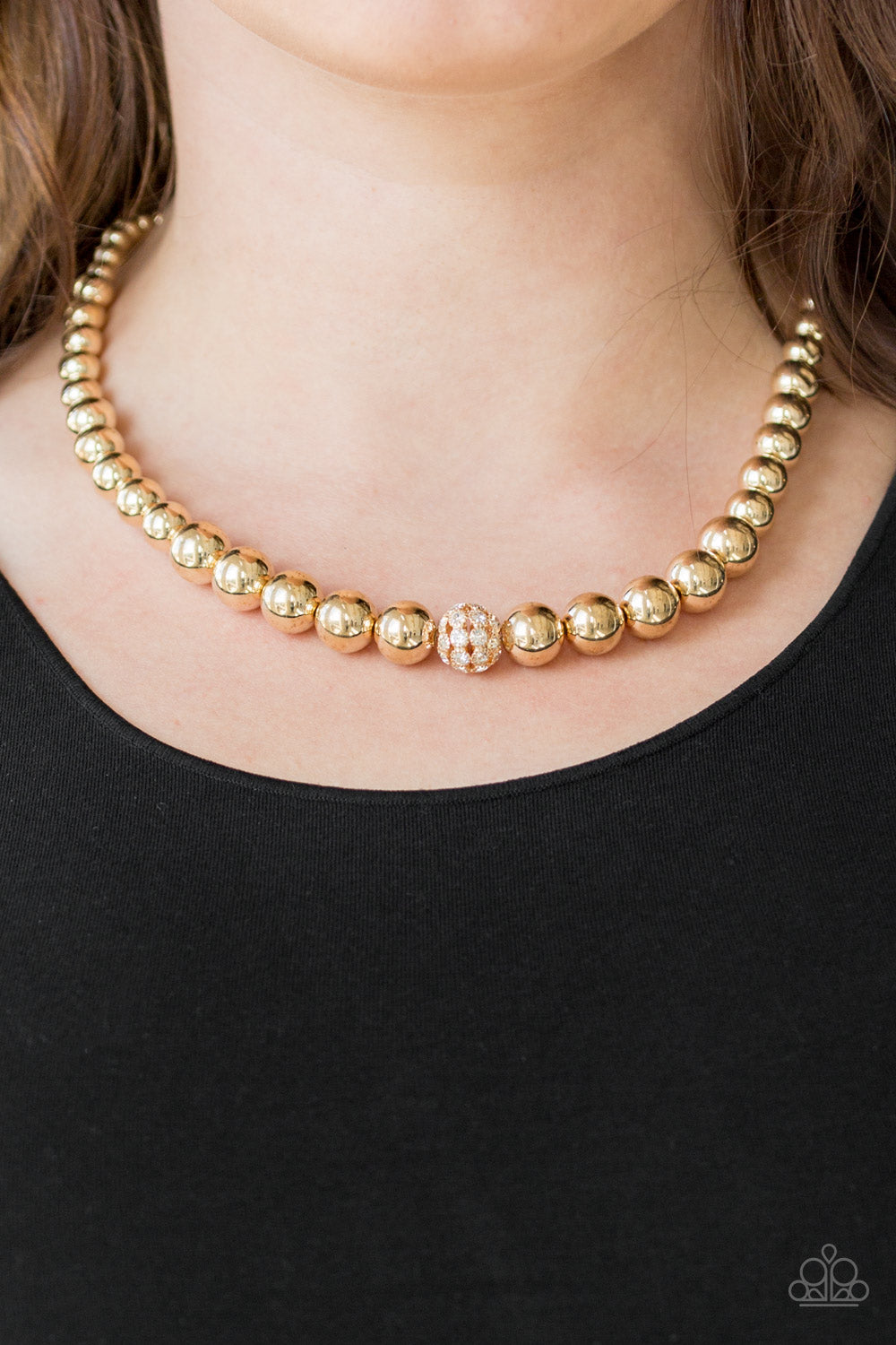 High-Stakes FAME Gold Necklace