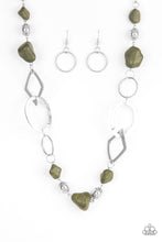 Load image into Gallery viewer, Thats TERRA-ific! Green/ White Necklace
