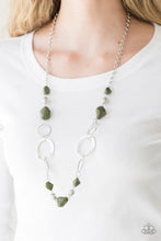 Load image into Gallery viewer, Thats TERRA-ific! Green/ White Necklace
