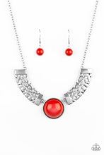 Load image into Gallery viewer, Egyptian Spell Blue/ Orange Necklace
