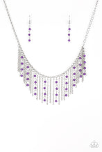 Load image into Gallery viewer, Harlem Hideaway Black/ Purple Necklace
