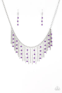 Harlem Hideaway Black/ Purple Necklace