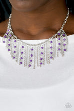 Load image into Gallery viewer, Harlem Hideaway Black/ Purple Necklace
