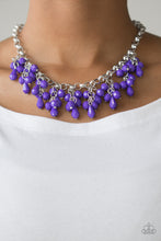 Cargar imagen en el visor de la galería, Modern Macarena Purple Necklace
