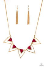 Load image into Gallery viewer, The Pack Leader Black/ Red Necklace
