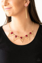 Load image into Gallery viewer, The Pack Leader Black/ Red Necklace
