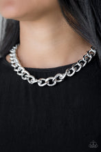 Load image into Gallery viewer, Heavyweight Champion Black/ Silver Necklace
