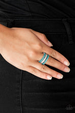 Load image into Gallery viewer, Treasury Fund Black/ Blue/ Pink/ White Ring
