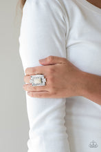 Load image into Gallery viewer, So Smithsonian (Stone Cold Couture) Blue/ White Ring
