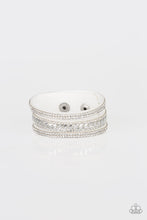 Load image into Gallery viewer, Rollin In Rhinestones Pink/ Silver/ White Bracelet
